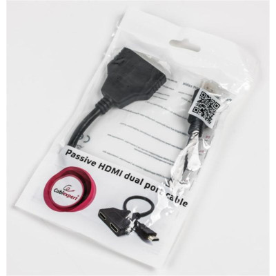 Кабель-розгалужувач Cablexpert HDMI - 2хHDMI (M/F), 0.3 м, Black (DSP-2PH4-04) Кабель-розгалужувач Cablexpert HDMI - 2хHDMI (M/F), 0.3 м, Black (DSP-2PH4-04)