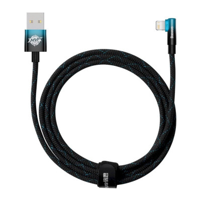 Кабель Baseus MVP 2 USB - Lightning (M/M), 2.4A, 2 м Black/Blue (CAVP000121) Кабель Baseus MVP 2 USB - Lightning (M/M), 2.4A, 2 м Black/Blue (CAVP000121)