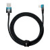 Кабель Baseus MVP 2 USB - Lightning (M/M), 2.4A, 2 м Black/Blue (CAVP000121)