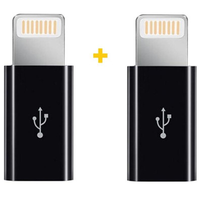 Адаптер XoKo AC-030 micro USB - Lightning (F/M), 2шт., Black (XK-AC030-BK2) Адаптер XoKo AC-030 micro USB - Lightning (F/M), 2шт., Black (XK-AC030-BK2)