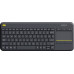 Клавіатура бездротова Logitech K400 Plus Black (920-007145)