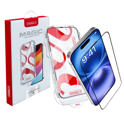 Захисне скло Intaleo з аплікатором Intaleo MagicBox для Apple iPhone 16 Black (4820266742935) Захисне скло Intaleo з аплікатором Intaleo MagicBox для Apple iPhone 16 Black (4820266742935)