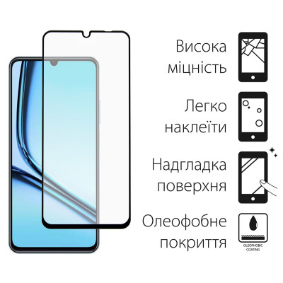 Захисне скло Dengos для Realme Note 50 Black Full Glue (TGFG-371) Захисне скло Dengos для Realme Note 50 Black Full Glue (TGFG-371)