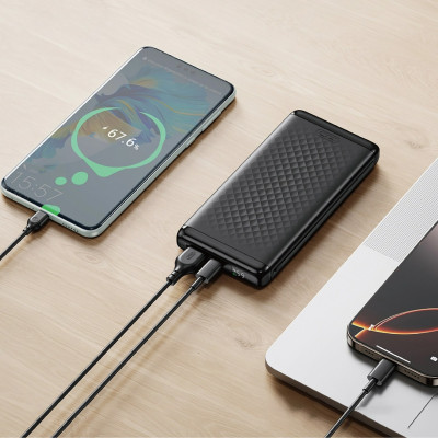 Універсальна мобільна батарея XO PB308 10000mAh 22.5W Black