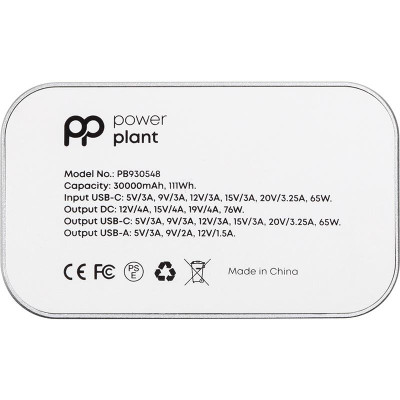 Універсальна мобільна батарея PowerPlant 30000mAh Silver (PB930548) Універсальна мобільна батарея PowerPlant 30000mAh Silver (PB930548)