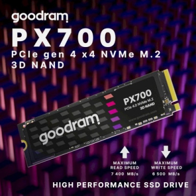 Накопичувач SSD 1TB Goodram PX700 M.2 2280 PCIe 4.0 x4 NVMe 3D NAND (SSDPR-PX700-01T-80) Накопичувач SSD 1TB Goodram PX700 M.2 2280 PCIe 4.0 x4 NVMe 3D NAND (SSDPR-PX700-01T-80)