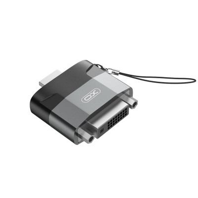 Адаптер XO HDMI-DVI (M/F) Black/Grey (GB013-HDMIDVI.tranish)