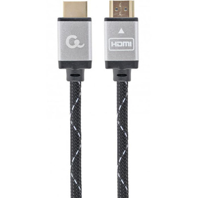 Кабель Cablexpert HDMI - HDMI V 2.0 (M/M), 3 м, чорний/сірий (CCB-HDMIL-3M) коробка Кабель Cablexpert HDMI - HDMI V 2.0 (M/M), 3 м, чорний/сірий (CCB-HDMIL-3M) коробка
