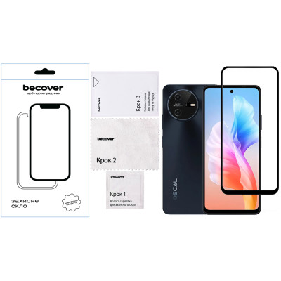 Захисне скло BeCover для Oscal Tiger 12 Black (711579)
