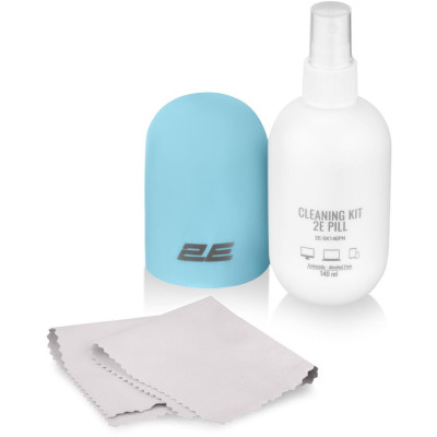 Набір для чищення 2E Pill (2E-SK140BL) LED/LCD + серветка 20х20 см White/Blue Набір для чищення 2E Pill (2E-SK140BL) LED/LCD + серветка 20х20 см White/Blue