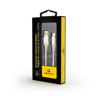 Кабель Cablexpert USB - USB Type-C V 2.0 (M/M), 2 м, White (CC-USB2B-AMCM-2M-BW2) Кабель Cablexpert USB - USB Type-C V 2.0 (M/M), 2 м, White (CC-USB2B-AMCM-2M-BW2)