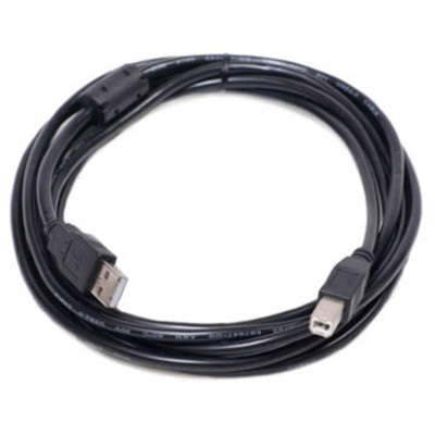 Кабель PowerPlant (KD00AS1227) USB2.0(AM)-USB2.0(BM), 5м, Black, one ferrite Кабель PowerPlant (KD00AS1227) USB2.0(AM)-USB2.0(BM), 5м, Black, one ferrite