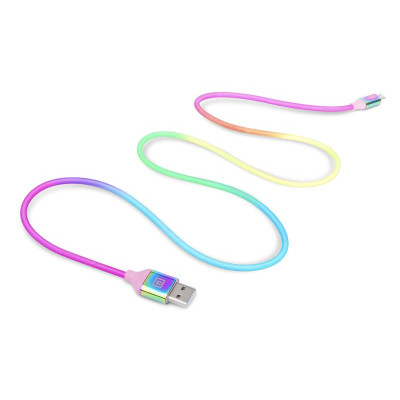 Кабель REAL-EL Premium USB - micro USB (M/M), 1 м, Rainbow (EL123500052) Кабель REAL-EL Premium USB - micro USB (M/M), 1 м, Rainbow (EL123500052)