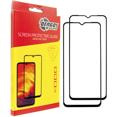 Захисне скло Dengos для Samsung Galaxy A15 4G SM-A155 Black Full Glue (DG-TG2P-11) 2шт Захисне скло Dengos для Samsung Galaxy A15 4G SM-A155 Black Full Glue (DG-TG2P-11) 2шт