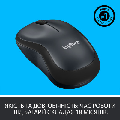Мышь беспроводная Logitech M220 Silent Charcoal (910-004878) Мышь беспроводная Logitech M220 Silent Charcoal (910-004878)