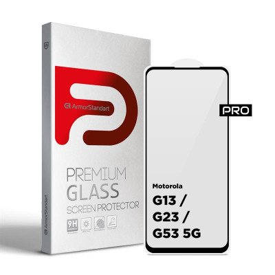 Захисне скло Armorstandart Pro для Motorola Moto G13/G23/G53 5G Black (ARM66134) Захисне скло Armorstandart Pro для Motorola Moto G13/G23/G53 5G Black (ARM66134)