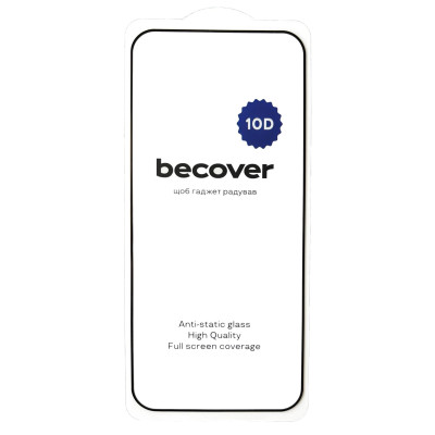 Захисне скло BeCover для Google Pixel 9 Pro XL 10D Black (712327) Захисне скло BeCover для Google Pixel 9 Pro XL 10D Black (712327)