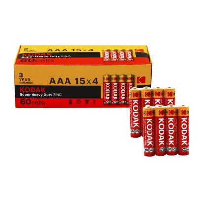 Батарейка Kodak Super Heavy Duty AAA/R3 60шт/уп Батарейка Kodak Super Heavy Duty AAA/R3 60шт/уп
