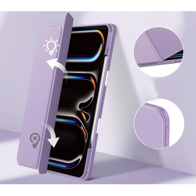 Чохол-книжка BeCover Soft Edge TPU з кріпленням Apple Pencil для Apple iPad Pro 13 Чохол-книжка BeCover Soft Edge TPU з кріпленням Apple Pencil для Apple iPad Pro 13