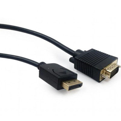 Кабель Cablexpert DisplayPort - VGA (M/M), 1.8 м, чорний (CCP-DPM-VGAM-6) пакет Кабель Cablexpert DisplayPort - VGA (M/M), 1.8 м, чорний (CCP-DPM-VGAM-6) пакет