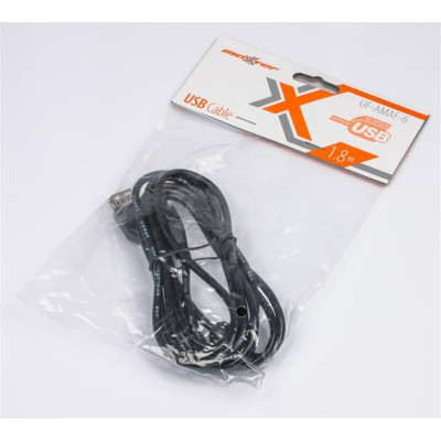 Кабель Maxxter USB - USB V 2.0 (M/F), 1.8 м, чорний (U-AMAF-6) Кабель Maxxter USB - USB V 2.0 (M/F), 1.8 м, чорний (U-AMAF-6)