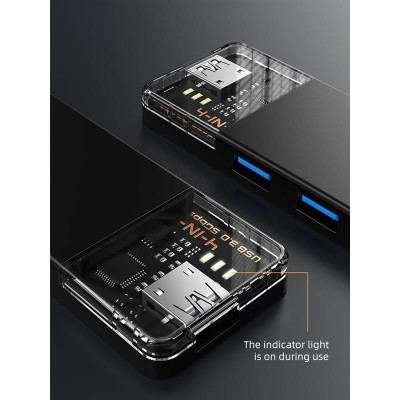 Концентратор Cabletime USB C/A - 4 Port USB 3.0, 5Gbps, 0.15 m (CB05B) Концентратор Cabletime USB C/A - 4 Port USB 3.0, 5Gbps, 0.15 m (CB05B)