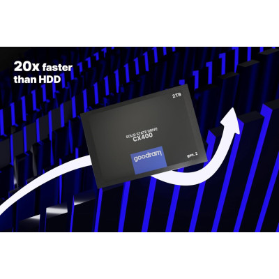 Накопичувач SSD 128GB Goodram CX400 Gen.2 2.5 Накопичувач SSD 128GB Goodram CX400 Gen.2 2.5