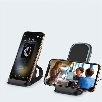 Бездротовий зарядний пристрій ColorWay Wireless Stand 10W Blue (CW-CHW30Q-BL) Бездротовий зарядний пристрій ColorWay Wireless Stand 10W Blue (CW-CHW30Q-BL)