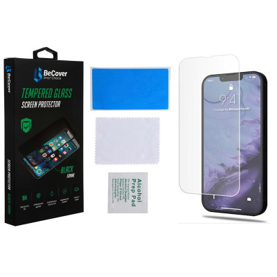 Захисне скло BeCover для Apple iPhone 14 Crystal Clear Glass 3D (708084) Захисне скло BeCover для Apple iPhone 14 Crystal Clear Glass 3D (708084)