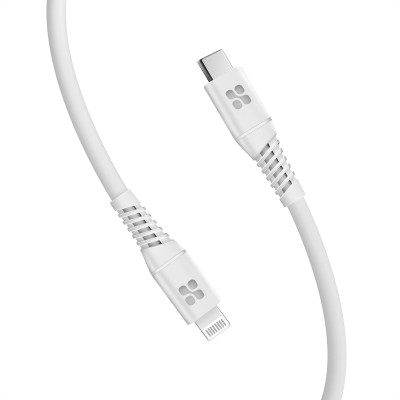 Кабель Promate PowerLine-Ci120 USB Type-C - Lightning (M/M), 3 A, 20 W, 1.2 м, White Кабель Promate PowerLine-Ci120 USB Type-C - Lightning (M/M), 3 A, 20 W, 1.2 м, White