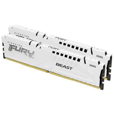 Модуль пам`ятi DDR5 2х32GB/5600 Kingston Fury Beast White (KF556C36BWEK2-64) Модуль пам`ятi DDR5 2х32GB/5600 Kingston Fury Beast White (KF556C36BWEK2-64)