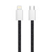 Кабель ColorWay Lightning + USB Type-C (M/M), 3.0 А, 1 м, Black (CW-CBPDCL061-BK) Кабель ColorWay Lightning + USB Type-C (M/M), 3.0 А, 1 м, Black (CW-CBPDCL061-BK)