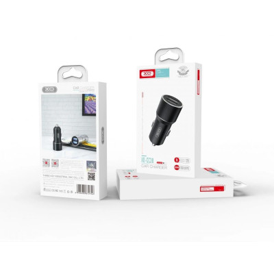 Автомобільний зарядний пристрій XO CC30 (2USB, 2.4A) Black (6920680872756) Автомобільний зарядний пристрій XO CC30 (2USB, 2.4A) Black (6920680872756)