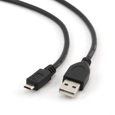 Кабель Cablexpert USB - micro USB V 2.0 (M/M), 1 м, чорний (CCP-mUSB2-AMBM-1M) Кабель Cablexpert USB - micro USB V 2.0 (M/M), 1 м, чорний (CCP-mUSB2-AMBM-1M)