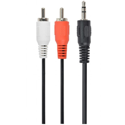 Аудіо-кабель Cablexpert 3.5 мм - 2хRCA (M/M), 5 м, Black (CCA-458-5M) Аудіо-кабель Cablexpert 3.5 мм - 2хRCA (M/M), 5 м, Black (CCA-458-5M)