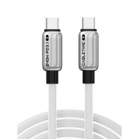 Кабель Cabletime USB Type-C - USB Type-C (M/M) PD 240W, 1 м, White (CU07H) Кабель Cabletime USB Type-C - USB Type-C (M/M) PD 240W, 1 м, White (CU07H)