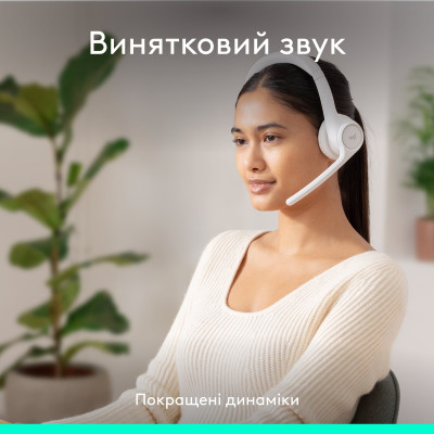 Bluetooth-гарнітура Logitech Zone 300 Wireless Off-White (981-001417) Bluetooth-гарнітура Logitech Zone 300 Wireless Off-White (981-001417)