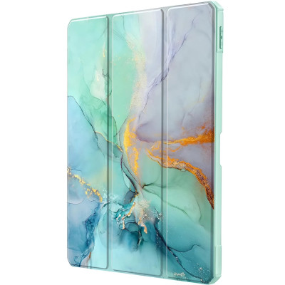 Чохол-книжка BeCover Soft Edge TPU для Xiaomi Redmi Pad SE 8.7 Green Marble (712574)