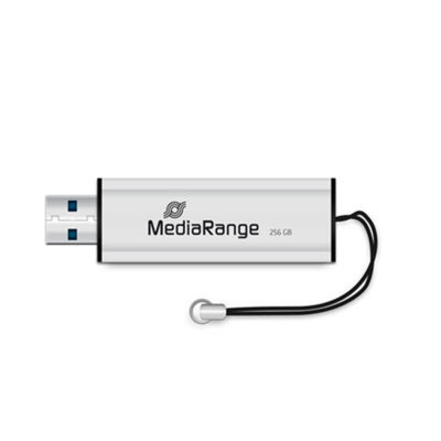 Флеш-накопичувач USB3.0 256GB MediaRange Black/Silver (MR919) Флеш-накопичувач USB3.0 256GB MediaRange Black/Silver (MR919)