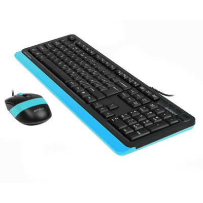 Комплект (клавіатура, миша) A4Tech F1010 Black/Blue Комплект (клавіатура, миша) A4Tech F1010 Black/Blue