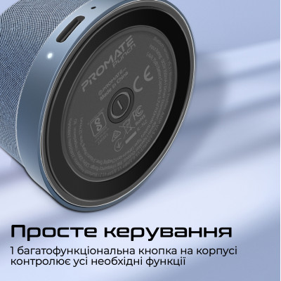Акустична система Promate Punch 3W Navy Акустична система Promate Punch 3W Navy