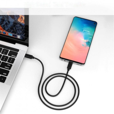 Кабель Choetech USB Type-C - USB Type-C (M/M), 3 м, Black (CC0004) Кабель Choetech USB Type-C - USB Type-C (M/M), 3 м, Black (CC0004)