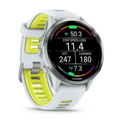 Смарт-годинник Garmin Forerunner 970 Whitestone Titanium with Whitestone/Translucent Amp Yellow Silicone with Silver Buckle (010-02969-61) Смарт-годинник Garmin Forerunner 970 Whitestone Titanium with Whitestone/Translucent Amp Yellow Silicone with Silver Buckle (010-02969-61)