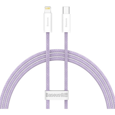 Кабель Baseus Dynamic USB Type-C - Lightning (M/M), 20W, 2 м Purple (CALD000105) Кабель Baseus Dynamic USB Type-C - Lightning (M/M), 20W, 2 м Purple (CALD000105)