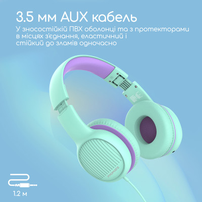 Навушники Promate Simba Emerald Навушники Promate Simba Emerald