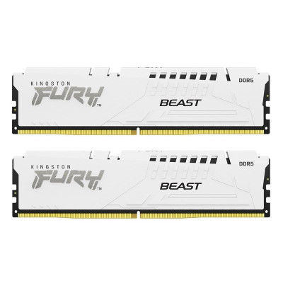 Модуль пам`ятi DDR5 2х32GB/5600 Kingston Fury Beast White (KF556C36BWEK2-64) Модуль пам`ятi DDR5 2х32GB/5600 Kingston Fury Beast White (KF556C36BWEK2-64)