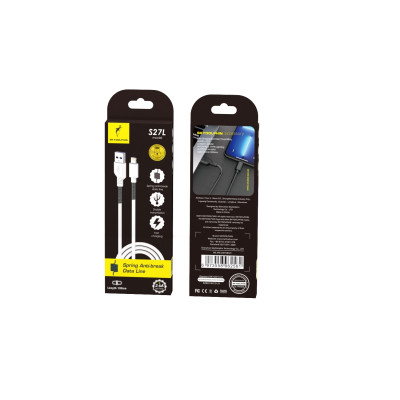 Кабель SkyDolphin S27L Spring Anti-Brake USB - Lightning (M/M), 1 м, White (SDUSB-000608) Кабель SkyDolphin S27L Spring Anti-Brake USB - Lightning (M/M), 1 м, White (SDUSB-000608)