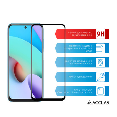 Захисне скло ACCLAB Full Glue для Xiaomi Redmi 10 Black (1283126517426) Захисне скло ACCLAB Full Glue для Xiaomi Redmi 10 Black (1283126517426)