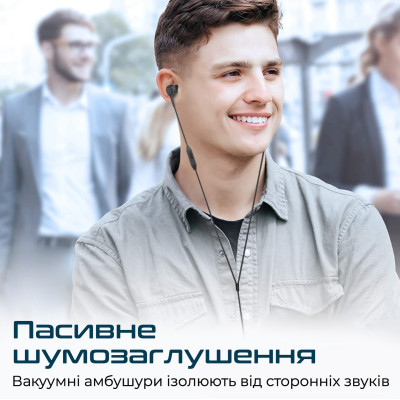 Гарнітура Promate Duet Black Гарнітура Promate Duet Black