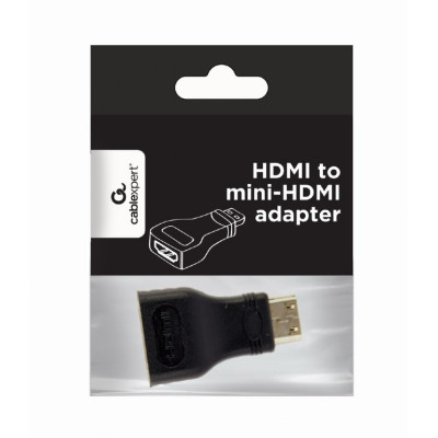 Адаптер Cablexpert HDMI - mini-HDMI (F/M), Black (A-HDMI-FC) Адаптер Cablexpert HDMI - mini-HDMI (F/M), Black (A-HDMI-FC)